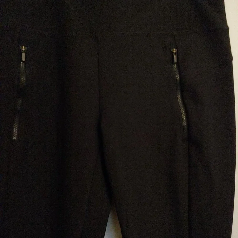 Athleta womens black yoga leggings  with zipper pockets size S - Picture 3 of 15